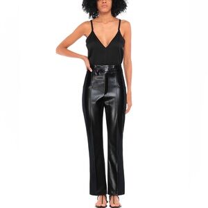 Lorenzo Serafini faux leather pants Size 4